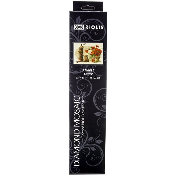 Riolis Diamond Mosaic Embroidery Kit 15"X10.75"-Coffee