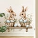 thumbnail image 4 of Pegatinas de conejito de Pascua para paredes y puertas | Vinilos removibles con flores y huevos | Decoración infantil, para dormitorio, sala de estar y baño, 4 of 6