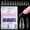 Long Coffin, variant on No C  Nails: Non-C Curved  Tips Straight Tapered Square Extra Long Professional Half Cover   for  Salons  DIY