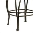 thumbnail image 4 of Hillsdale Montello 28-Inch Swivel Counter Stool, Old Steel Finish with Faux Brown Leather, 4 of 14