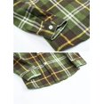 thumbnail image 4 of Camisa de franela SANGTREE para niño, manga larga, a cuadros, verde militar, 3-4 años, 4 of 7