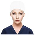 thumbnail image 1 of Scrub Cap With Buttons Bouffant Hat With Sweatband for Womens and Mens, 1 of 3