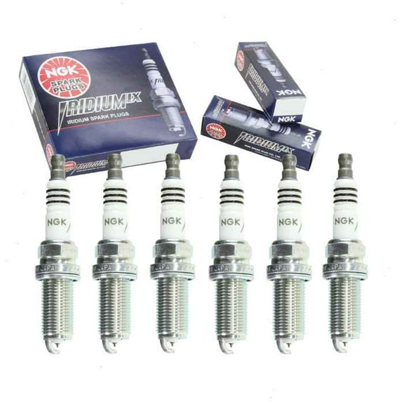 6 pc NGK Iridium IX Spark Plugs compatible with Toyota Venza 3.5L V6 2009-2016