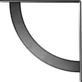 thumbnail image 4 of Ekena Millwork 2"W x 18"D x 18"H Bulwark Steel Bracket, Hammered Silver, 4 of 12