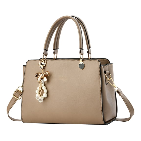 LONGshukeji Women's Top Handle Purse Handbags PU Leather Fashion Satchel Crossbody Bag Shoulder Tote Bag