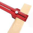 thumbnail image 3 of T Type Scribing Ruler TType Scribing Ruler Red Aluminium Alloy With Accurate Scale Woodworking Marking Tool, 3 of 8
