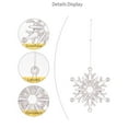 thumbnail image 3 of 6-Piece Transparent Acrylic Snowflake Hanging Ornament Set For Festive Christmas Tree And Home Party Decoration, 3 of 8