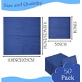 thumbnail image 2 of Servilletas de 2 capas, color azul marino, servilletas de cóctel, servilletas de postre, servilletas de papel desechables para bodas, cumpleaños, fiestas, cenas, servilletas de color azul marino, 2 of 4