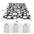 thumbnail image 3 of Pofeuu Daisy Floral Print Ultra-Soft Micro Fleece Blanket,for Bed Or Sofa,All Season Throw Blankets Flannel Blanket-40"x30", 3 of 7