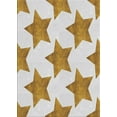 thumbnail image 1 of Ahgly Company Indoor Rectangle Patterned White Chocolate Beige Novelty Area Rugs, 4' x 6', 1 of 6