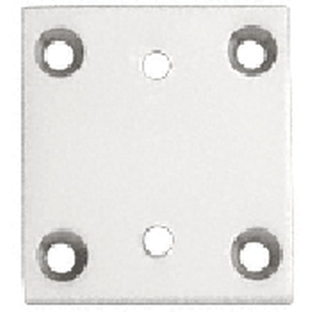 CRL G3SBYSC Satin Chrome Geneva Series 074/574 Wall Mount Short Back Plate