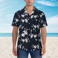 thumbnail image 4 of Haiem Lilies Flowers Printed Hawaiian Shirt for Men - Men’s Casual Beach Summer Shirts - Stretch Fabric with Modern Fit-, 4 of 9