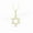 Gold, variant on Star Of David Pendant Necklace 18" Inches Cabel Chain Jewelry Gift For Women 14K Yellow Gold Plating 925 Sterling Silver