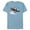 Ocean Blue, variant on Avatar: The Way of Water Jake Sully Riding Skimwing Painted - Short Sleeve Blended T-Shirt for Adults - Customized-Ocean Blue