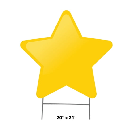 Yellow Star Yard Sign Icon