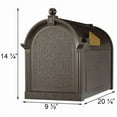 thumbnail image 2 of Whitehall Deluxe Mailbox, French Bronze, 2 of 2