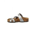 thumbnail image 2 of Birkenstock Mayari Narrow Birko-Flor Sandal, 31, Silver, 2 of 5