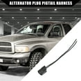thumbnail image 3 of Accesorios Únicos Enchufe de Alternador de 2 Pines Pigtail para Dodge para Ram 1500 2500 3500 4500 5500 Metal Negro Duradero, 3 of 7