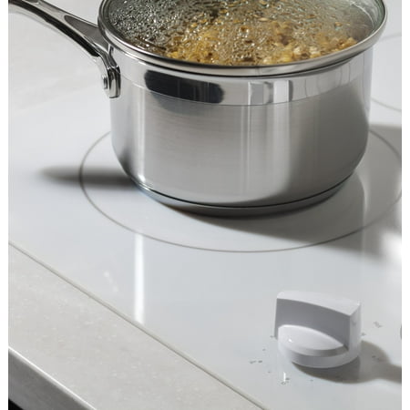 GE - 36" Built-In Electric Cooktop - White