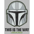 thumbnail image 2 of Men's Star Wars: The Mandalorian Din Djarin Distressed Helmet Graphic Tee Athletic Heather 2X Large, 2 of 5