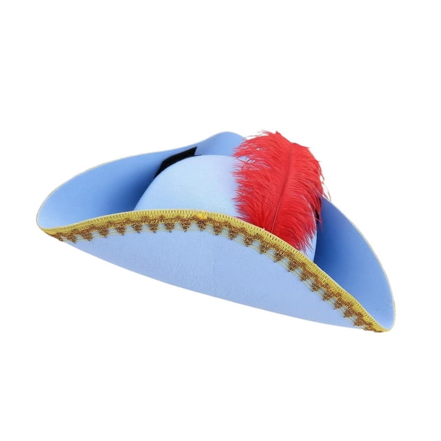 Sombrero de pirata, accesorio para fotos, regalo, cómodo, decoración, tocado para disfraces de Halloween azul