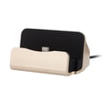 thumbnail image 2 of Cargador de escritorio USB tipo C con base de carga rápida y base de acoplamiento para dispositivos tipo C como 5, Lumia 950 XL, Pixel XL 10 y otros (plateado)., 2 of 5