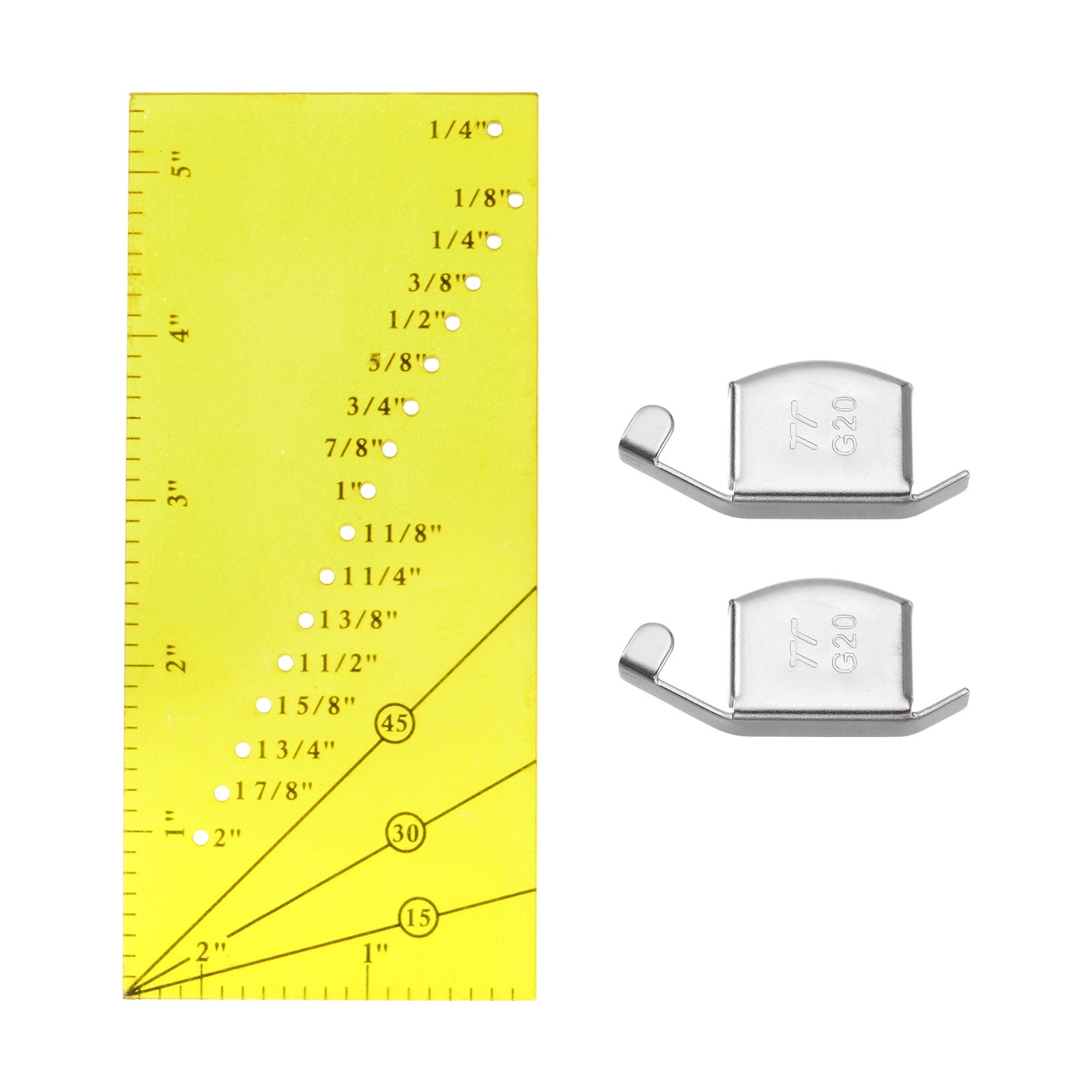 Uxcell 3pcs Seam Guides and Seam Guide Ruler with G20 Sewing