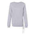 thumbnail image 1 of Boxercraft B50603583 Womens Enzyme-Washed Rally Lace-Up Sweatshirt, Oxford - Small, 1 of 1