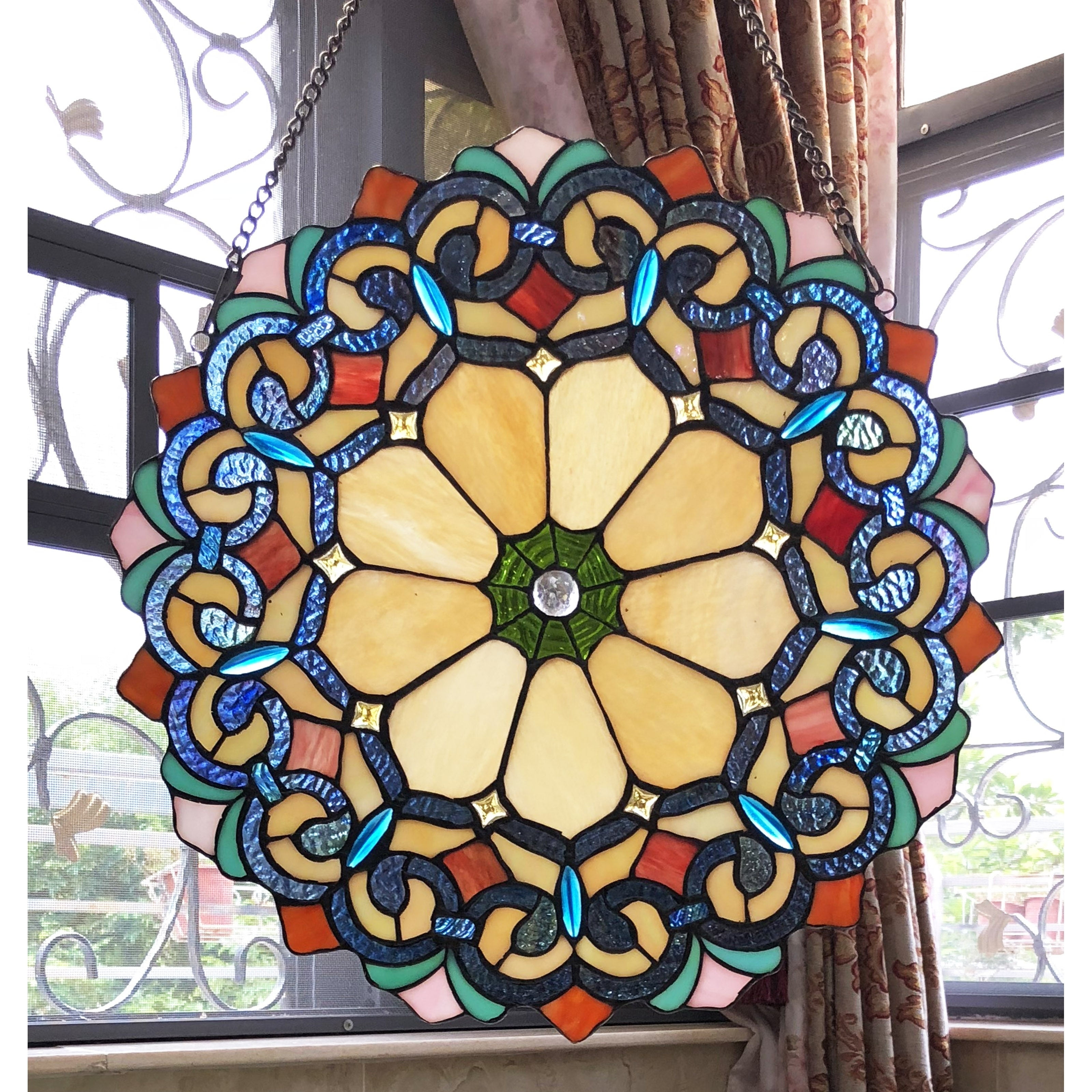 Chloe Lighting Chloe Tiffany Style Stained Glass Window ...