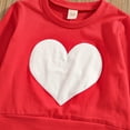 thumbnail image 3 of Baby Girls' Toddler 2-Piece Fleece Sweatshirt and Leggings Skirt Set 2-6T Kids Love Heart Valentine Fall Outfits, 3 of 9