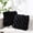 Black, variant on 2 Pcs Knot Pillows Square Knotted Plush Throws Soft Accent Pillows Decoration Cushion for Couch Home Office Living Room Bedroom Bed Sofa Decor, 12'' x 13''(Haze Pink,Crystal Velvet)
