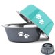 thumbnail image 1 of Dog Bowls YUDANSI, paquete de 2 unidades, para perros grandes, con silicona antideslizante, 1 of 8