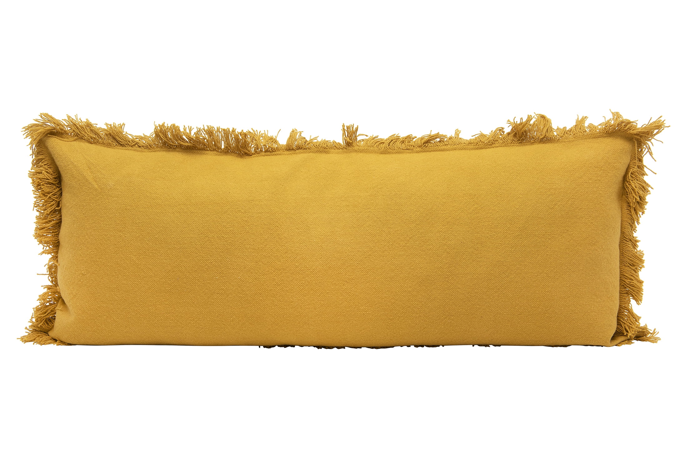 mustard yellow lumbar pillow