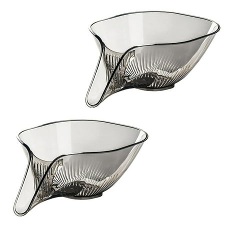 

2PCS Drainage Basket Funnel Multifunctional Drainage Basket Large Capacity Vegetable Washing Basket Living Room Dry And Wet Separation Fruit Tray