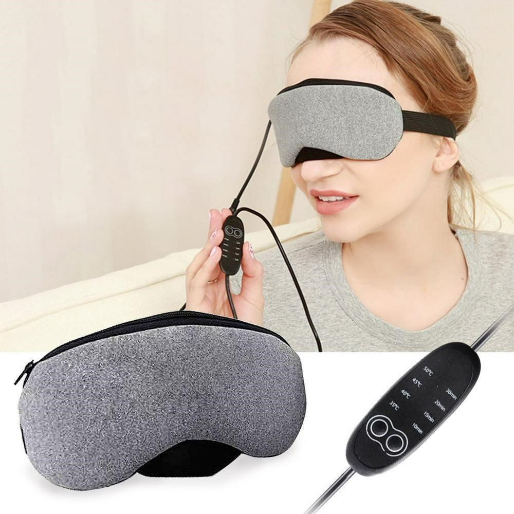 Portable Cold and Hot USB Heated Steam Eye Mask for Sleeping, Eye