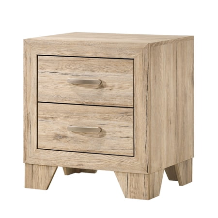 Bedroom Nightstand Offering | Drawers with Modern Metal Handles | Sturdy English Dovetail Build | Tapered Legs for Airy Bedroom Look