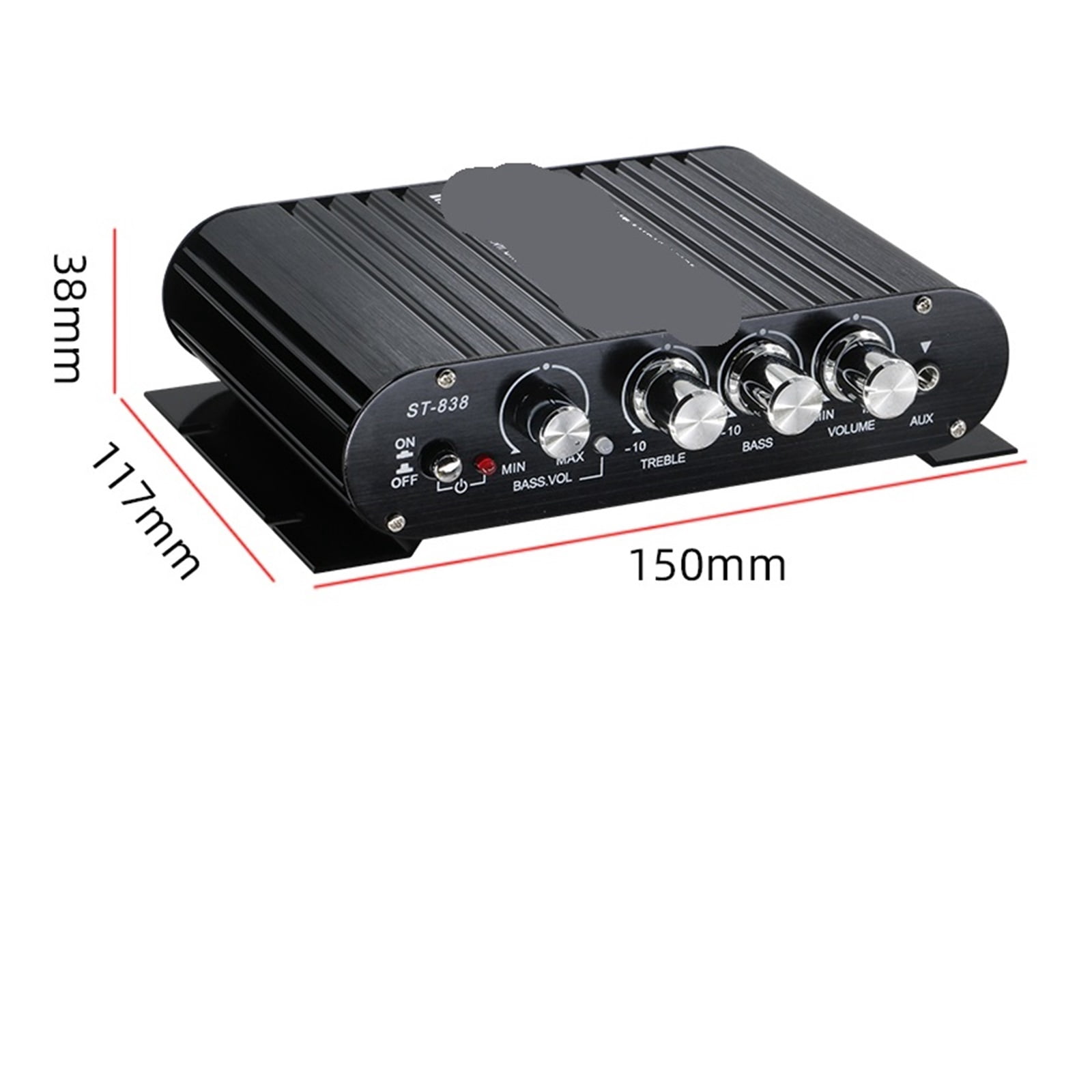 HiFi 2.1 Channel Amplifier Stereo Treble and Subwoofer Adjustment Bass Sound Amplifier ,Multi Modes