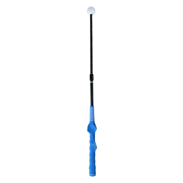 Barra telescópica para swing de golf, poste de calentamiento para golf, antideslizante y ligero, para hombres y mujeres. Azul