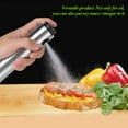 thumbnail image 2 of Stainless Steel Olive Oil Spraying Bottle Dispenser Sprayer Can Jar Kitchen Barbecue Tool, 2 of 8