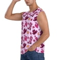 thumbnail image 3 of Fotbe Retro Cowgirl Men's Camiseta sin Mangas Estampada para Hombres, Playera Casual para Gimnasio, Entrenamiento, Playa-Small, 3 of 7