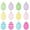 E, variant on A Decorative Plastic Egg Set For Easter Festivities Assorted Colors For Table Scatter Basket Fill And Seasonal Craft Projects Six Pieces
