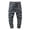 Grey 7, variant on Men Cargo Pants Straight Leg Multi Pocket Casual Trousers Drawstring Waist Relaxed Fit,30,Green