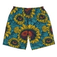 thumbnail image 5 of Goofa Sunflowers Printed Mens Swim Trunks Summer Quick Dry Short Beach Swimwear Bathing Suits-Small, 5 of 9
