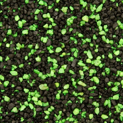 - Estes Gravel Neon Permaglo Mini Gravel, Black/Green, 5 lb/Bag