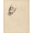 thumbnail image 2 of Hamlet Winstanley 20x24 Black Ornate Framed Double Matted Museum Art Print Titled: Sketches of Heads of Bearded Men (Between 1715 and 1720), 2 of 5
