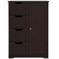 thumbnail image 2 of Yaheetech Wooden Storage Cabinet with 4 Drawers, Espresso, 2 of 5