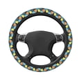 thumbnail image 3 of Balery Sunflowers print Steering Wheel Covers Elastic Skidproof Steering Wheel Protective Cover Case for Men Women Universal 15 Inches Cars Accessories, 3 of 8