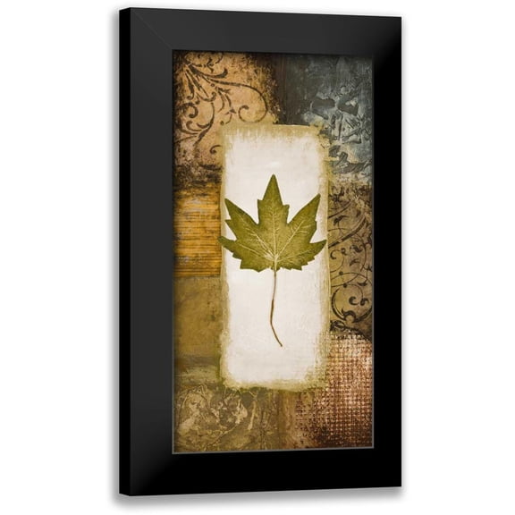 Marcon, Michael 9x14 Black Modern Framed Museum Art Print Titled - Single Leaf II