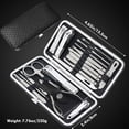 thumbnail image 5 of Manicure Set - 19 in 1 Professional Nail Clippers Pedicure Kit, Tool Stainless Steel Facial Grooming Gift Idea for Women, Men, Girls, Teens, Black, 5 of 5