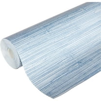 Chesapeake Waverly Blue Faux Grasscloth Prepasted Non Woven Blend Wallpaper, 20.5-in by 33-ft, 56.4 sq. ft.